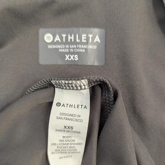 Athleta Gray Rashguard UPF 50 Sz XXS - Picture 7 of 9